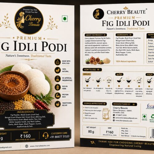 Cherry Beaute Premium Fig Idli Podi – 80g