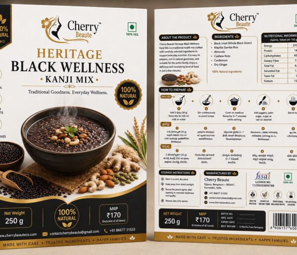 Cherry Beaute Heritage Black Wellness Kanji Mix – 250g