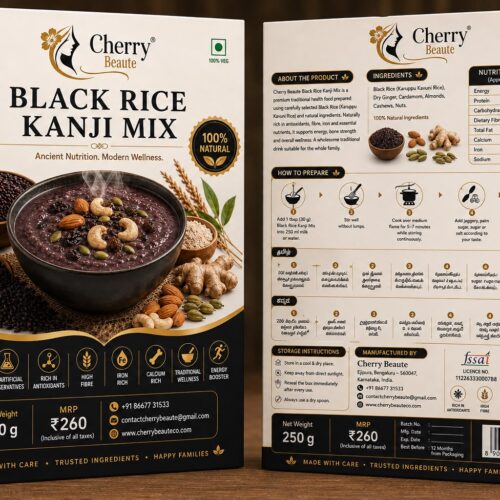 Cherry Beaute Black Rice Kanji Mix – 250g