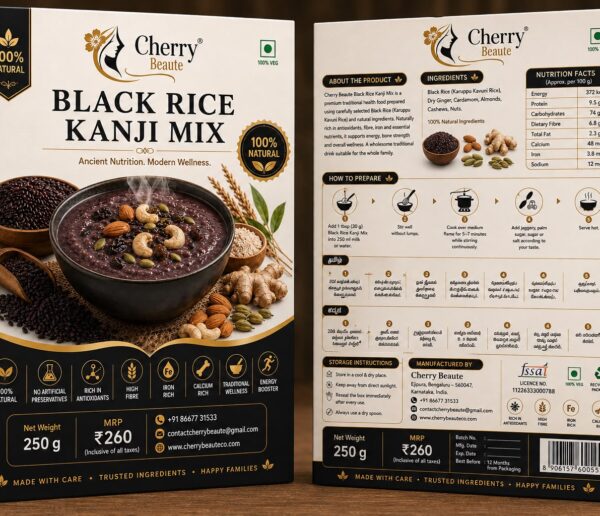 Cherry Beaute Black Rice Kanji Mix – 250g