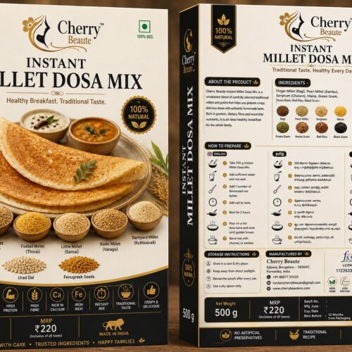 Cherry Beaute Instant Millet Dosa Mix – 500g
